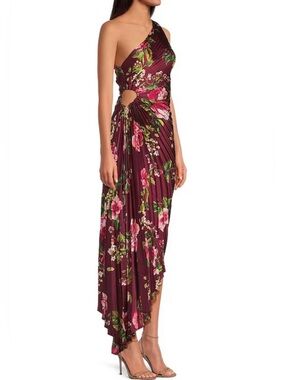 Petal & Pup Cleo One Shoulder Pleated Dress, Small